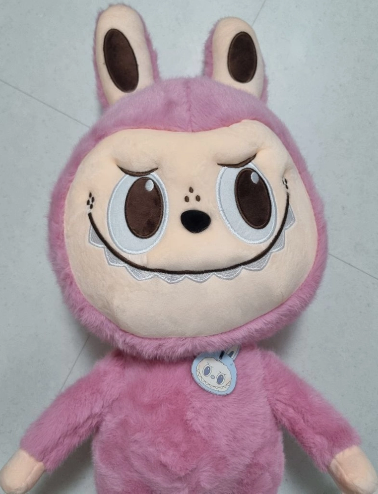 라부부 65cm 대형 인형 핑크 연보라 팝플레이 뽑기 이미지