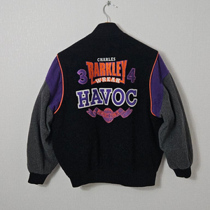90s 나이키 찰스 바클리 릭헤벅 울 바시티 봄버자켓 스타디움 정품 올드스쿨 빈티지 이미지