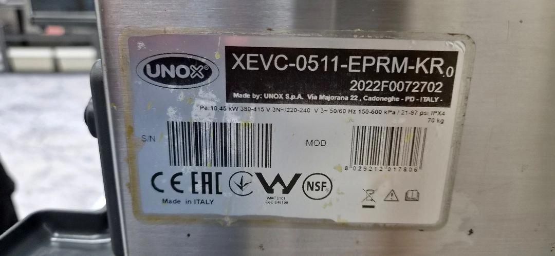 우녹스 쉐프탑 마인드맵스 원 5단 오븐 XEVC-0511-E1RM-KR 이미지