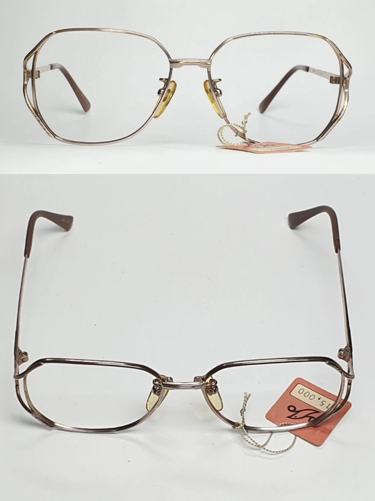 MARIE No.905 안경테 50mm 티타늄 여성용 로즈골드 일본 빈티지 데드스톡 아메카지 Y2K 레트로 클래식 이미지