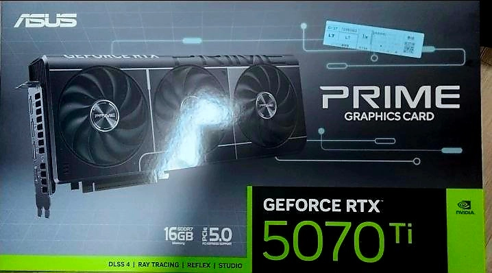 RTX5070ti ASUS Prime 미개봉 - 안심되는 중고거래