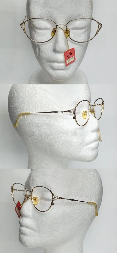 PL-300 안경테 50mm 여성용 보석 장식 일본 빈티지 데드스톡 레트로 Y2K 아메카지 클래식 패션 아이웨어 이미지