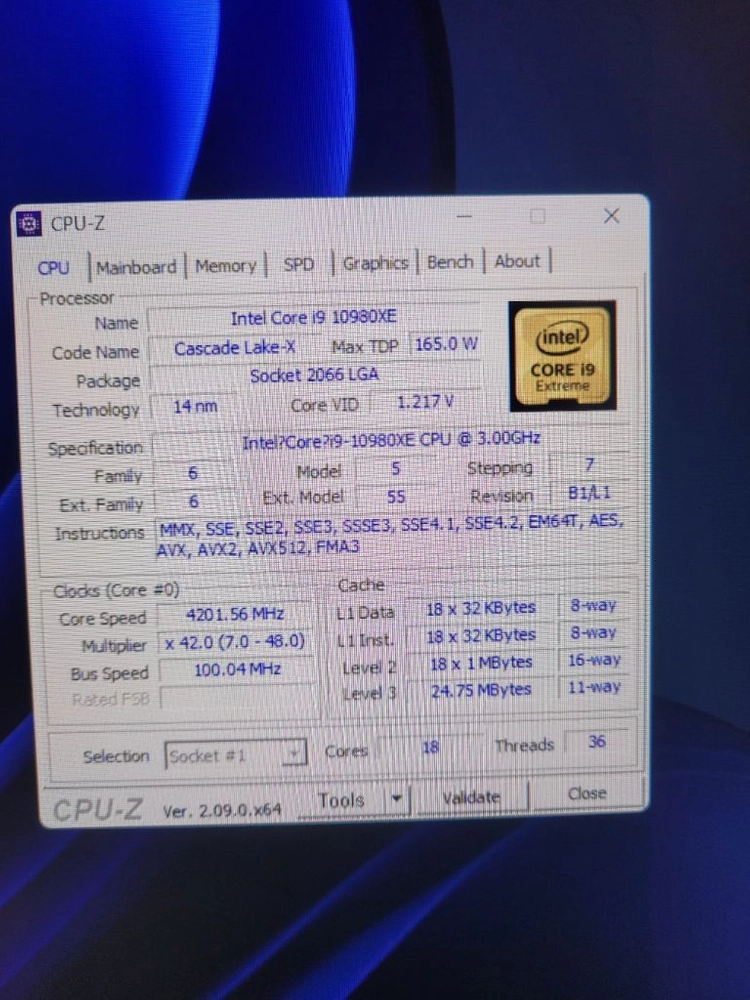 인텔 코어 i9 10980XE CPU 익스트림 에디션 x299 - 안심되는 중고거래