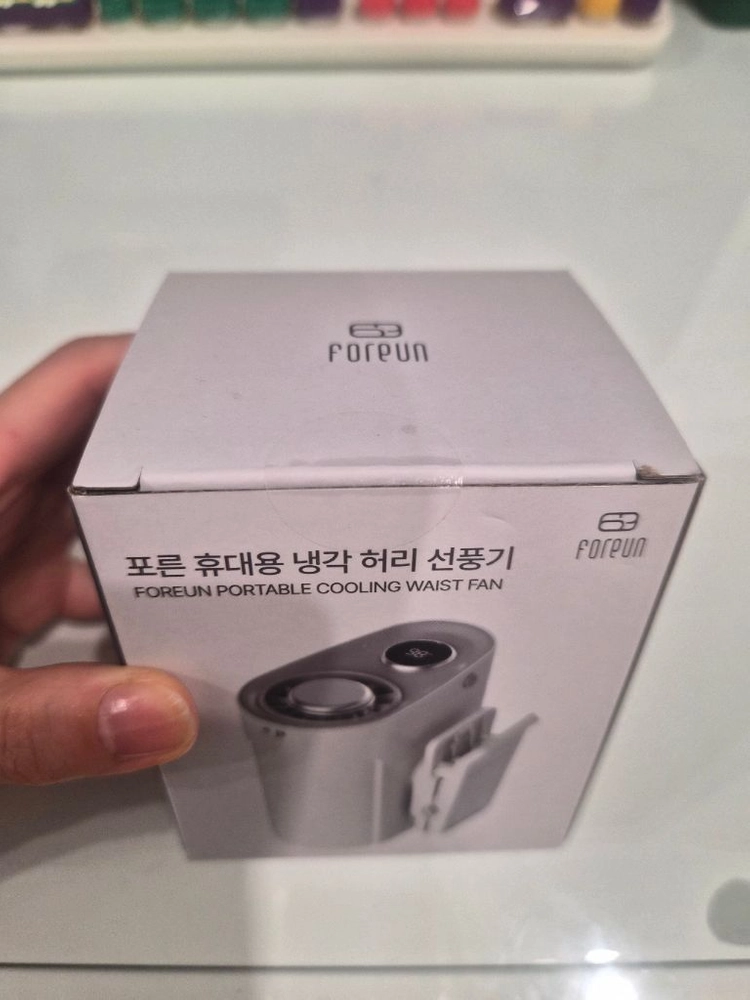 포른 휴대용 냉각 허리 선풍기 이미지