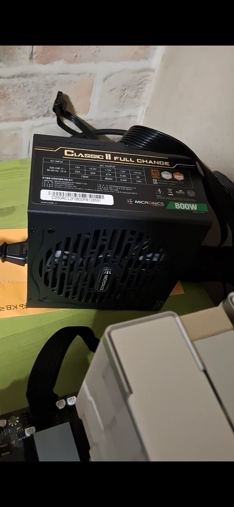 보증 30.12월) PC파워 마이크로닉스 풀체인지 800w (12v케이블 지원) 이미지