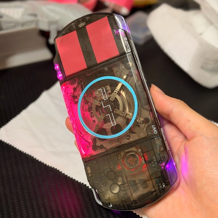 PSP3000 블랙핑크RGB IPS액정 C타입 RGB쿨러 이미지