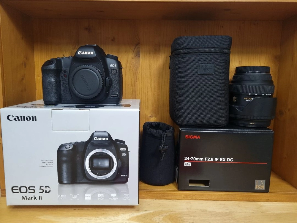 캐논 정품풀박스 EOS 5D Mark2+EF50mm F1.8렌즈포함 8620컷 DSLR카메라 이미지