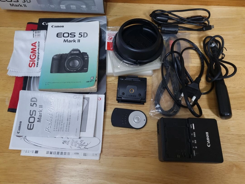 캐논 정품풀박스 EOS 5D Mark2+EF50mm F1.8렌즈포함 8620컷 DSLR카메라 이미지