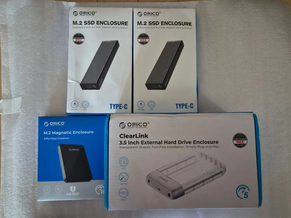오리코 Orico 2TB M.2 2280 NVME SSD 2개 총 4TB+오리코 Orico NVME 알루미늄 방열판 이미지