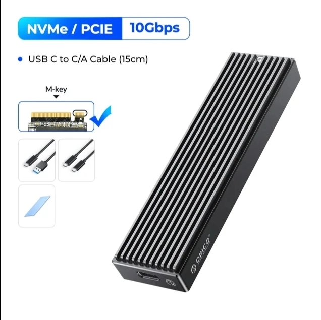 오리코 Orico 2TB M.2 2280 NVME SSD 2개 총 4TB+오리코 Orico NVME 알루미늄 방열판 이미지