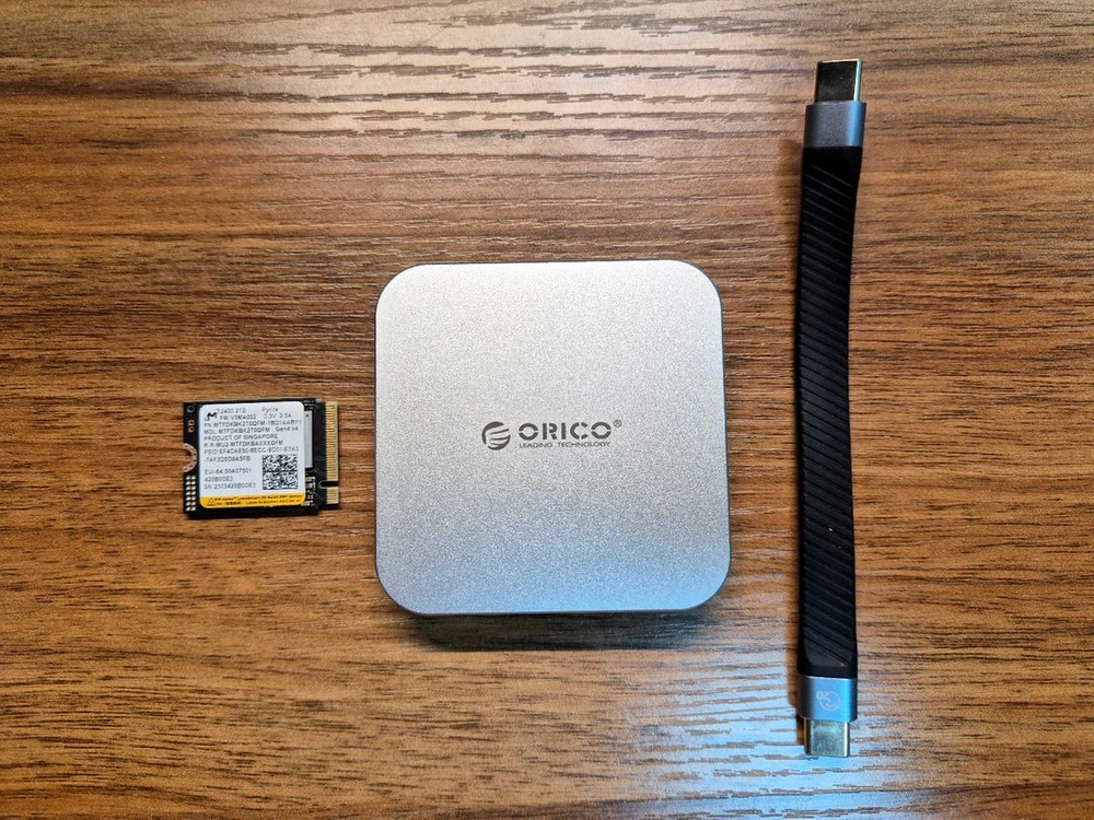 Micron 2230 2TB Nvme + ORICO 외장 SSD 케이스 이미지