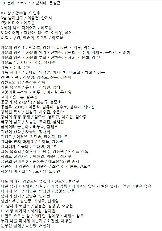 비디오테이프 한국영화= 곰팡이 없고 재생 확인 이미지