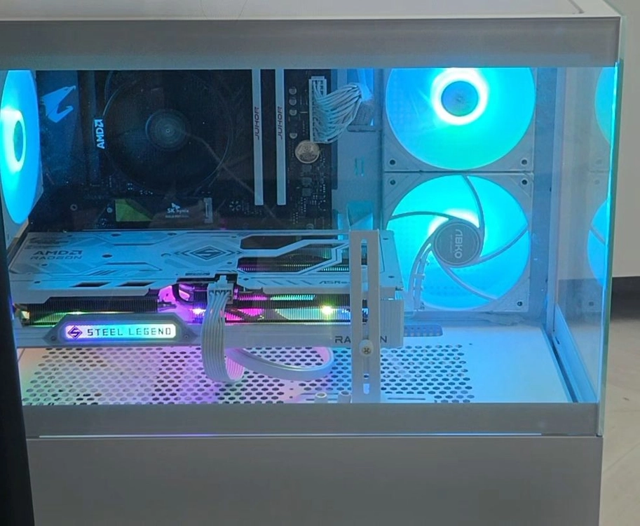 RX 9060 XT 16G 스틸레전드 화이트 이미지