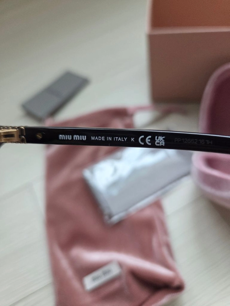 미우미우 리가드 선글라스 블랙 새상품 이미지