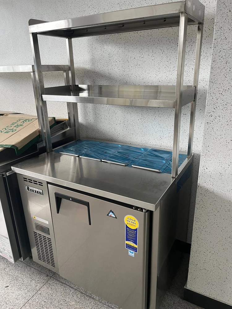 부성 에베레스트 토핑냉장고 900 김밥 밧드 바트 샐러드 피자 반찬 업소용 간냉식 중고 이미지