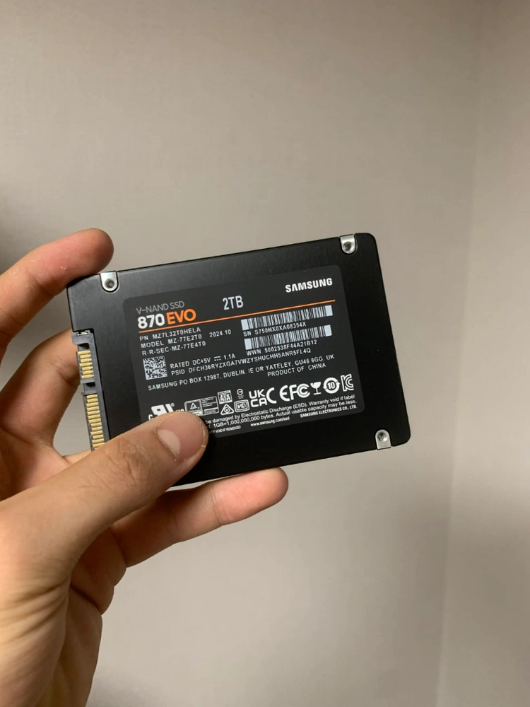 삼성 870evo 2tb 870evo 1tb 이미지