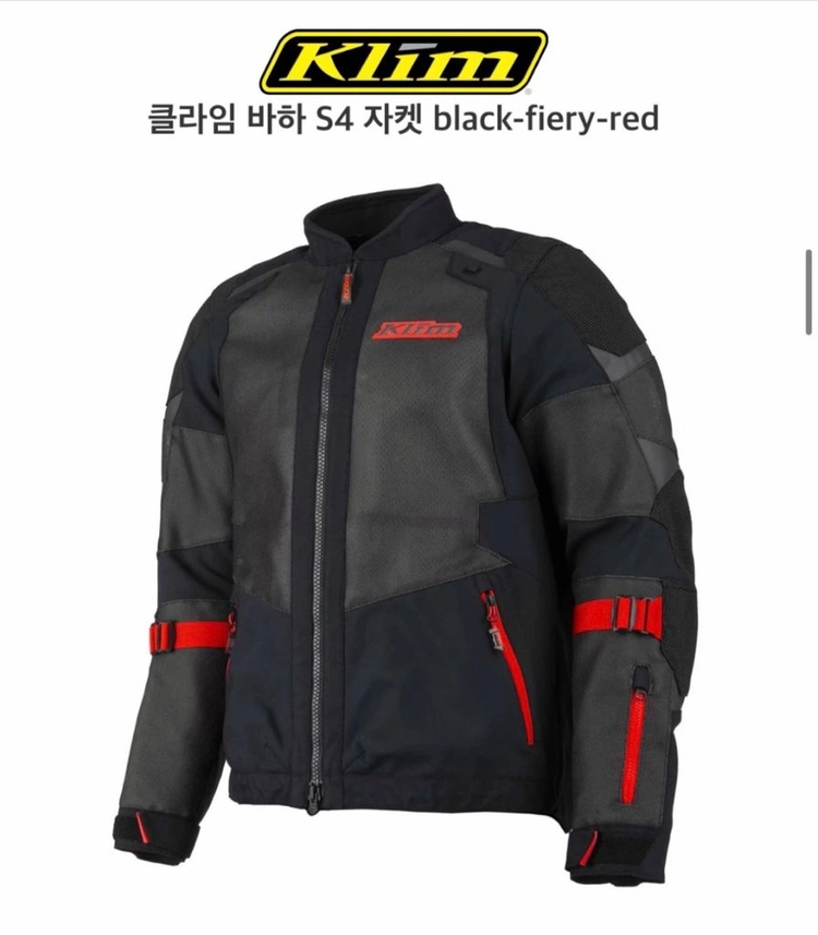 클라임 자켓 바하 S4 자켓 BLACK-FIERY-RED - 안심되는 중고거래