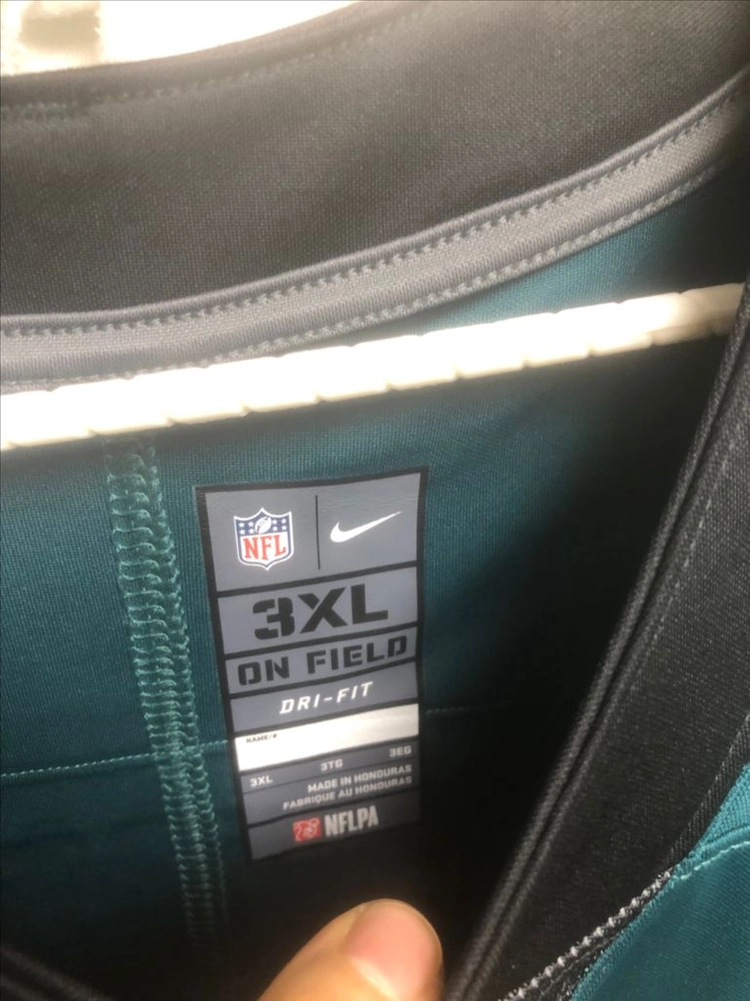 (미착용신품) 나이키 NFL 필라델피아 이글스 카슨 웬츠 미드나이트 그린 베이퍼 언터쳐블리미티드유니폼져지사이즈3XL 이미지