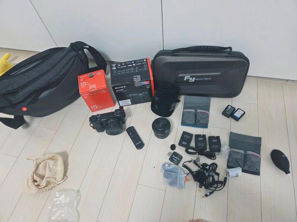 소니 a6400 유튜브 풀세트 짐벌 오디오 포함 - 안심되는 중고거래