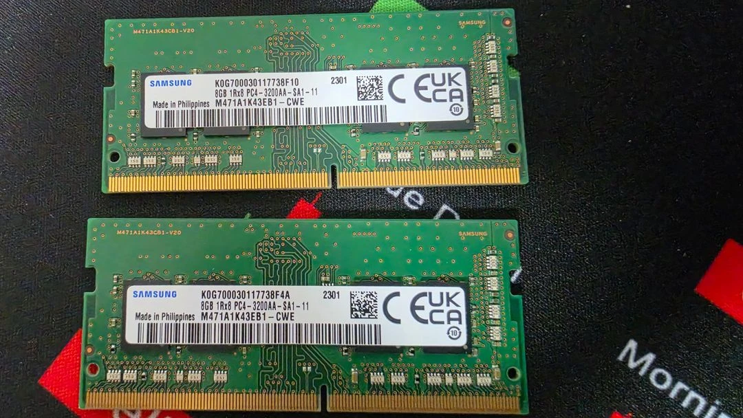 노트북용 삼성 DDR4 8GB 2개 (총16기가) 3200 램 이미지