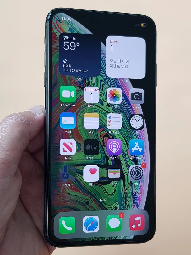 아이폰XS MAX 64G 블랙(A2101) 효율100% 무잔상 판매합니다 이미지
