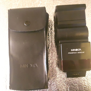 [정상 작동]미놀타 프로그램 4000AF (스피드라이트)플래시 Minolta program 필름카메라 디지털카메라 이미지