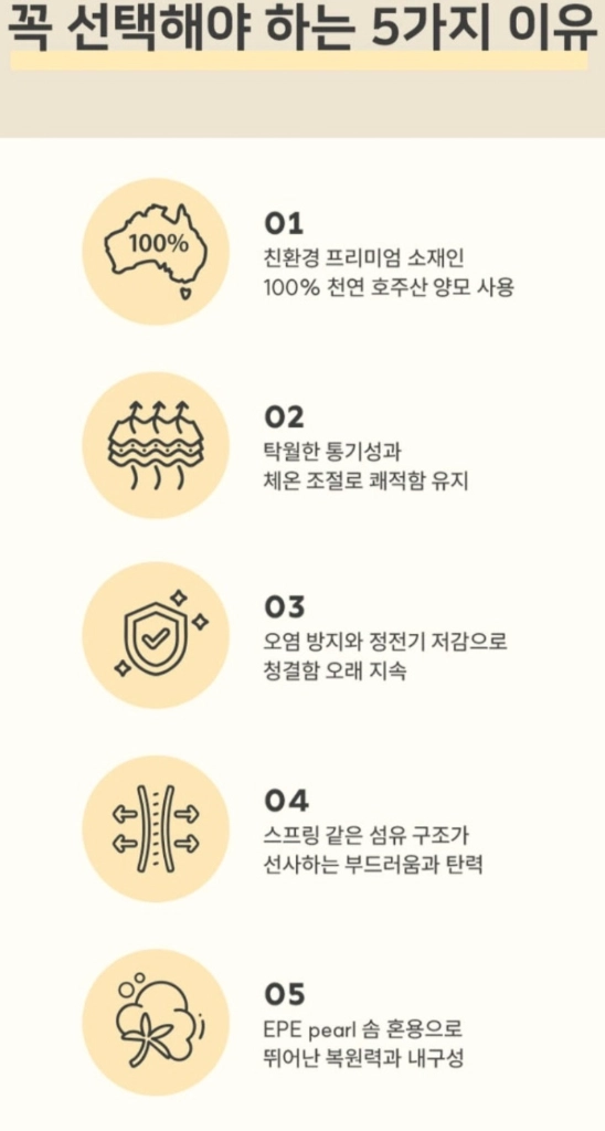 김수자양모이불2026신제품 이미지