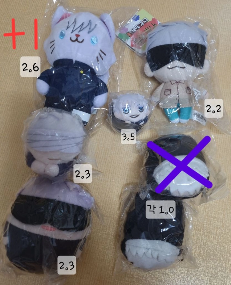 고죠 특전, 고죠 후와, 고죠 베어, 고죠 네코 누이, 고죠 니토탄, 고죠 허그캬라 등 고죠 누이 이미지