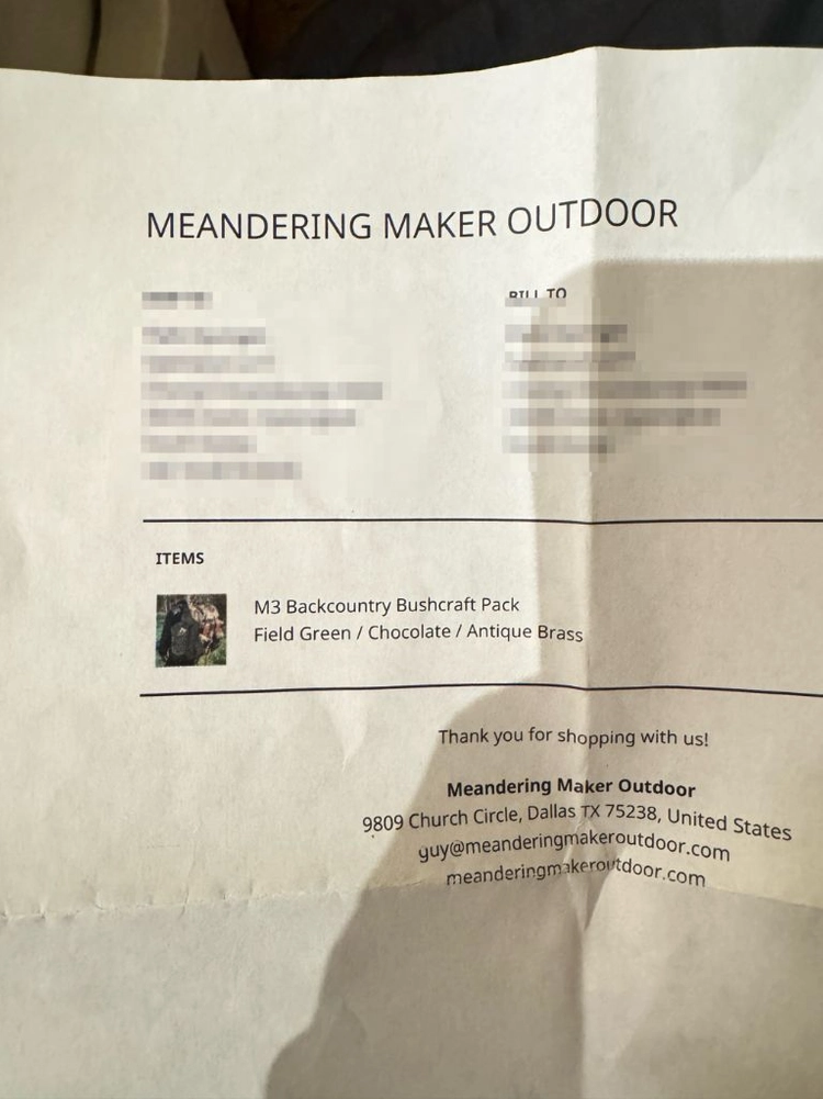 MEANDERING MAKER OUTDOOR 부시크래프트 럭색 백팩 M3 백컨트리 이미지