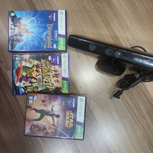 xbox360 키넥트와 게임3종 일괄 이미지