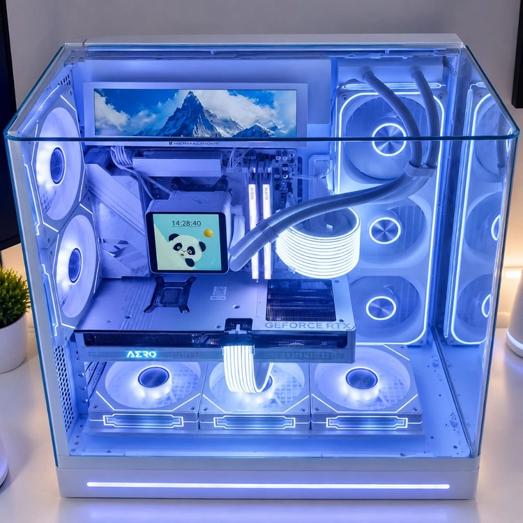 라이젠7 9800X3D RTX5080 화이트신품PC 이미지