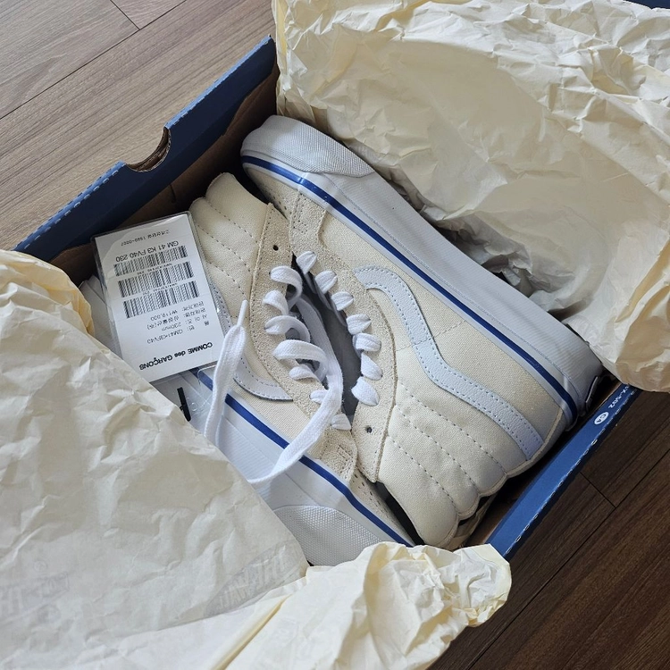 (새상품)[COMME des GARONS] VANS(OG) Sk8-Hi Reissue 38 - 36(230사이즈) 이미지