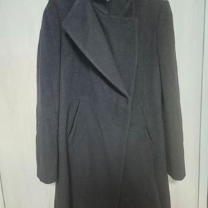 MINE 마인 캐시미어 블랙 코트 이미지