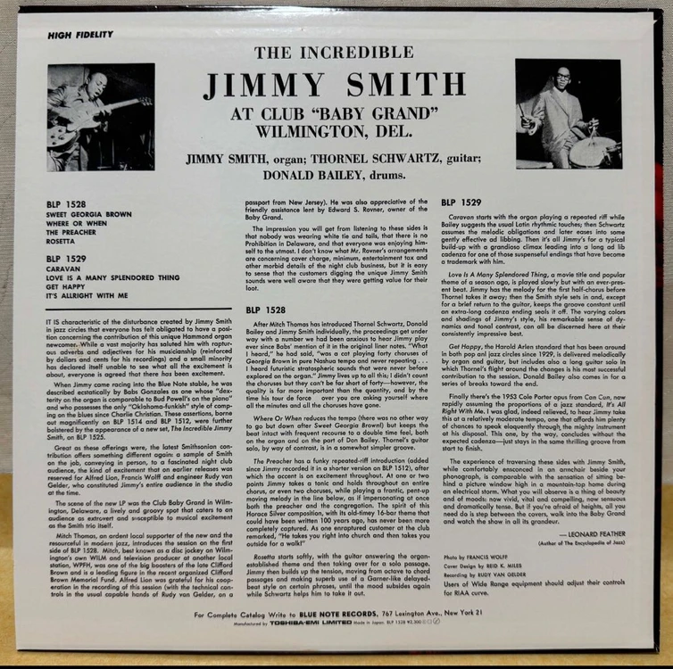 LP ; jimmy smith - baby grand 지미 스미스 블루 노트 재즈 엘피 blue note jazz 이미지