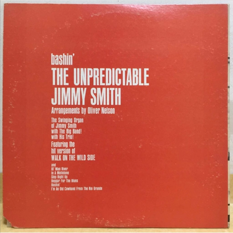 LP ; jimmy smith - bashin 지미 스미스 오르간 재즈 organ verve jazz 이미지