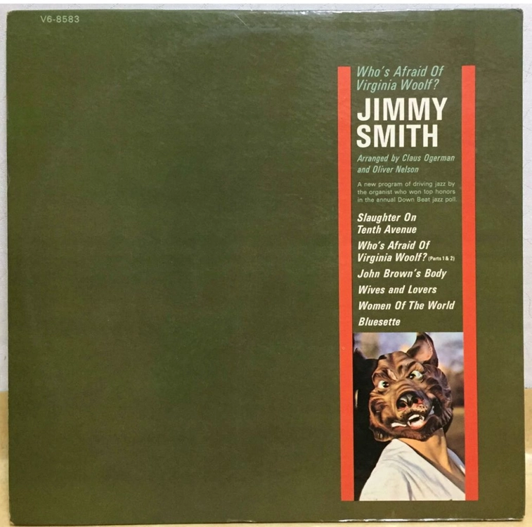 LP ; jimmy smith - who is afraid of virginia wolf 지미 스미스 재즈 엘피 이미지