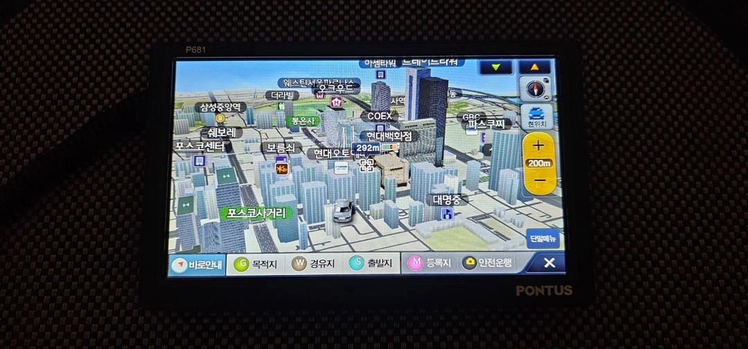 [8인치] 폰터스 P681 지니3D맵 네비게이션 이미지