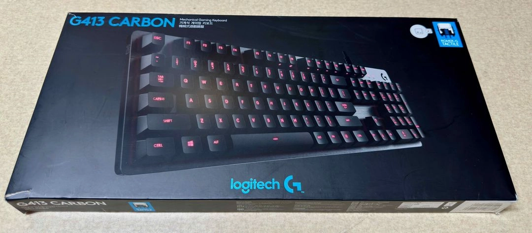 로지텍 G413 CARBON 기계식 유선 게이밍 키보드 이미지