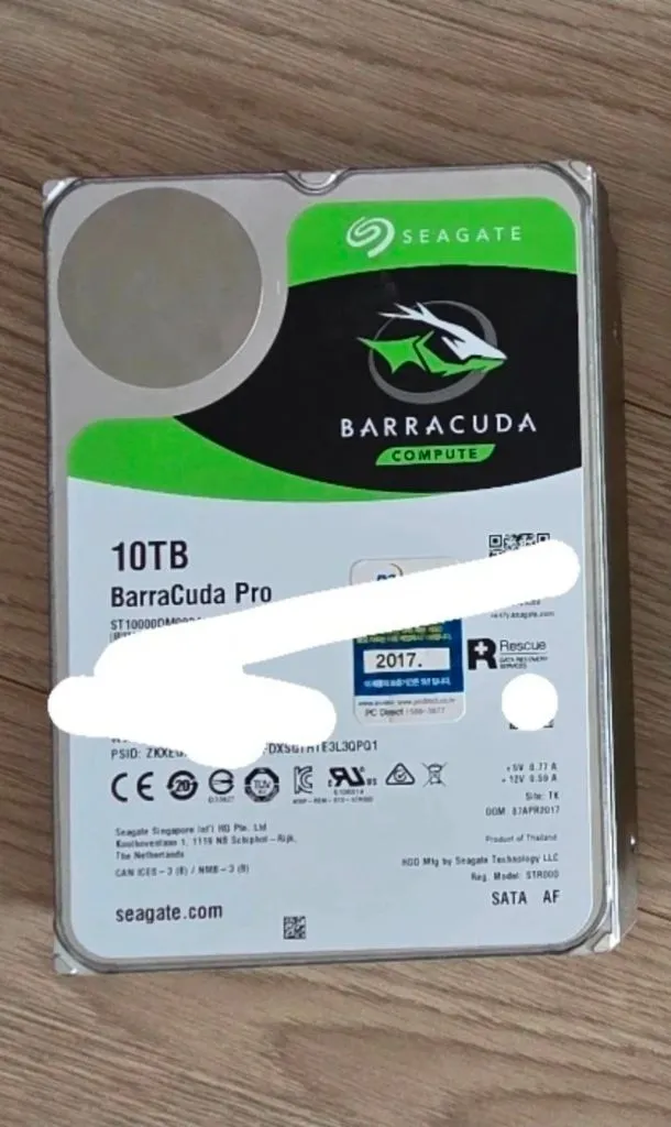 씨게이트 바라쿠다 프로 10테라 HDD 2개 이미지