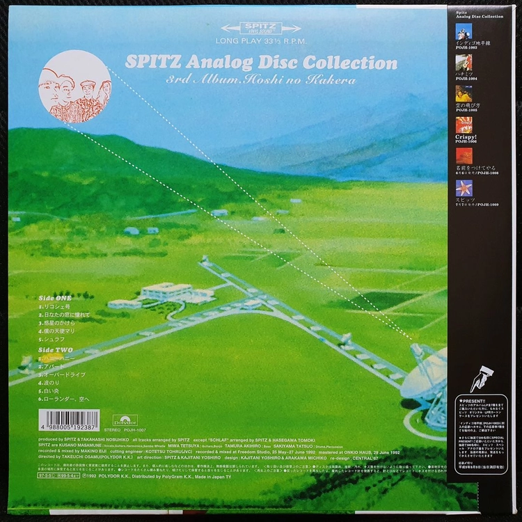 스피츠 Spitz 3집 호시노카케라 LP 이미지