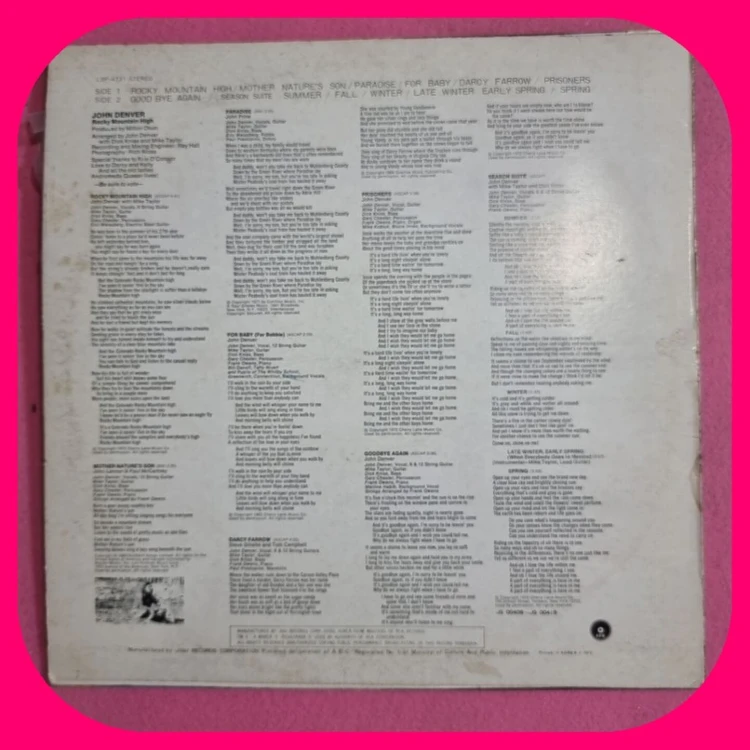 존 덴버 LP NM/NM 이미지