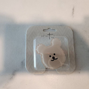 [그립톡] 귀여운 곰 캐릭터 디자인의 아크릴 스마트톡 그립톡 (미개봉 새제품) 이미지