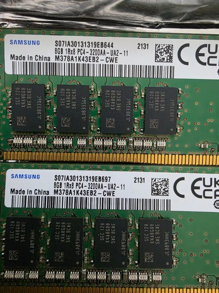 삼성 DDR4 3200 8GB 2개 16gb 이미지