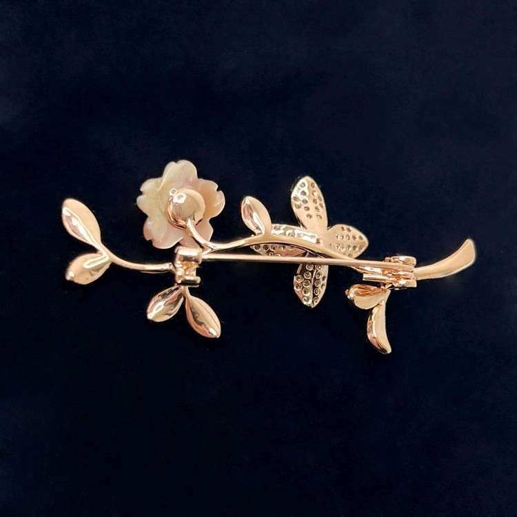 새상품]스와로브스키스톤 진주 브로치 한복 자켓 코트 귀걸이 반지 팔찌 샤넬 14k 18k 반클리프 루이비통 불가리 이미지