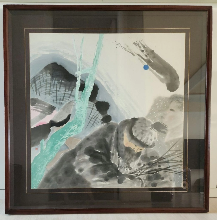 (국전대상 유명작가)사석원 진품그림 이미지