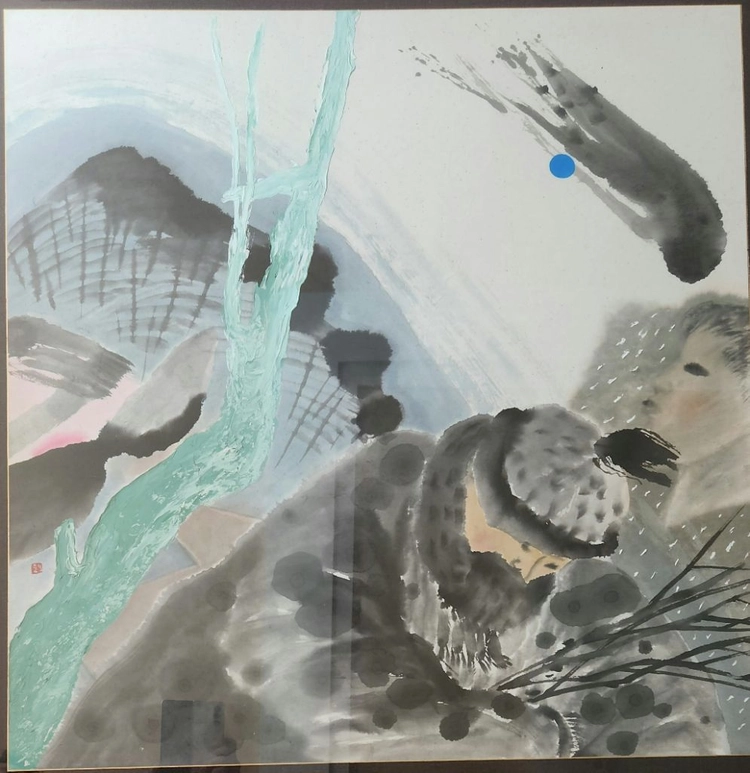 (국전대상 유명작가)사석원 진품그림 이미지