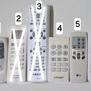 lg,삼성,캐리어,하나로,만능에어컨 리모컨들 싸게팝니다. 이미지