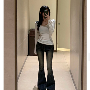 새상품 모디핏 페이지 백포켓 부츠컷 데님 팬츠 우디다크블루 이미지