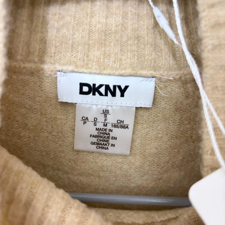 새상품 DKNY 뉴욕 여성 터틀넥 민소매 울 니트 원피스 S/90 이미지