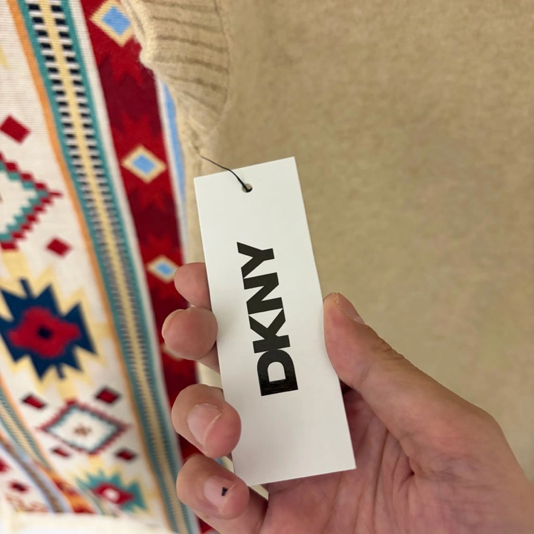 새상품 DKNY 뉴욕 여성 터틀넥 민소매 울 니트 원피스 S/90 이미지